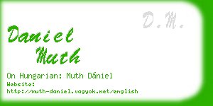 daniel muth business card